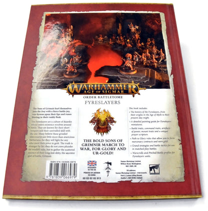 FYRESLAYERS Battletome Good Condition Warhammer Sigmar Book