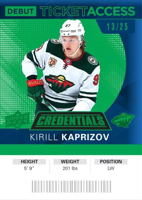 Upper Deck Credentials Hockey 21/22