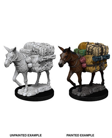 D&D Wizkids Unpainted Minis Wv7 Pack Mule