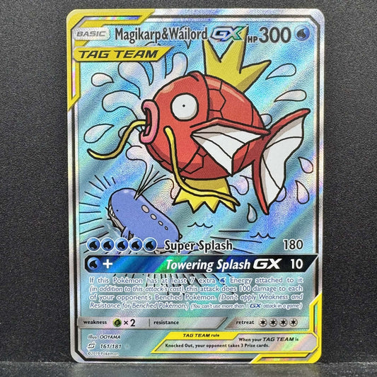 Pokemon TCG Magikarp & Wailord GX Tag Team 161/181 Sun & Moon Team Up LP