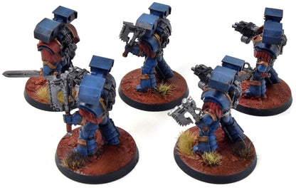 HORUS HERESY Ultramarines 5 Cataphractii #1 WELL PAINTED Warhammer 40K