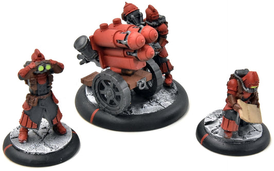 WARMACHINE 3 Dragons Breath Rocket #1 WELL PAINTED METAL crucible guard
