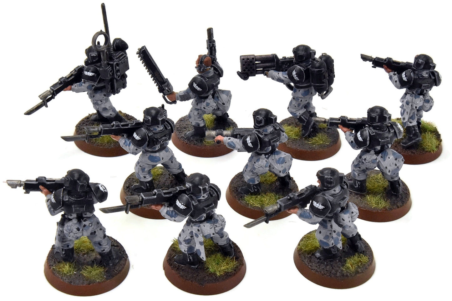 ASTRA MILITARIUM 10 Cadian Shock Troop #8 WELL-PAINTED Warhammer 40K
