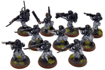 ASTRA MILITARIUM 10 Cadian Shock Troop #8 WELL-PAINTED Warhammer 40K