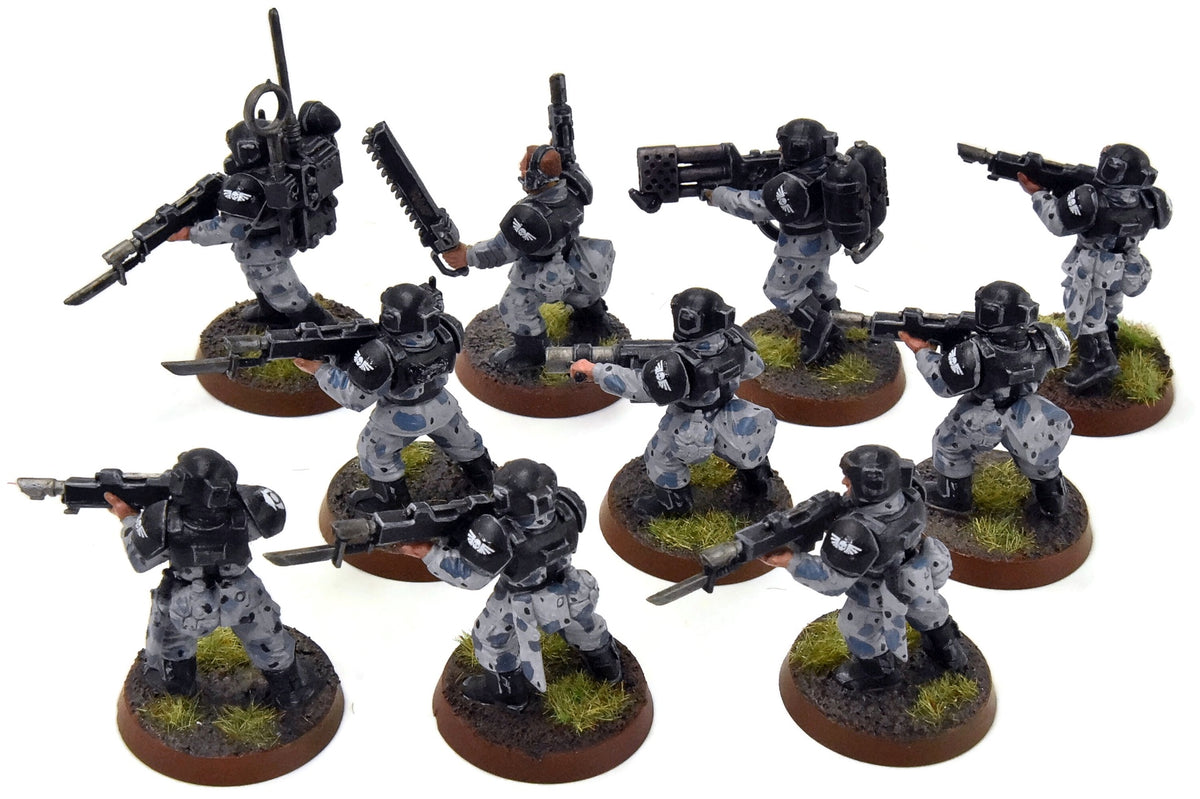 ASTRA MILITARIUM 10 Cadian Shock Troop #8 WELL-PAINTED Warhammer 40K