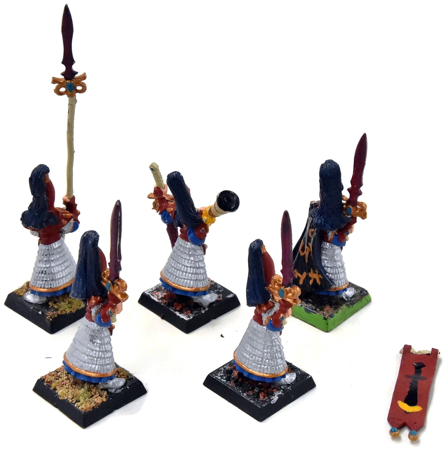HIGH ELVES 5 Sword Masters #2 METAL Warhammer Fantasy