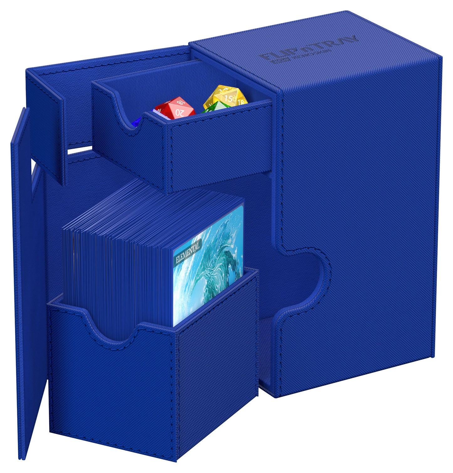 Ultimate Guard Flip N Tray Deck Case Monocolor Blue 80+