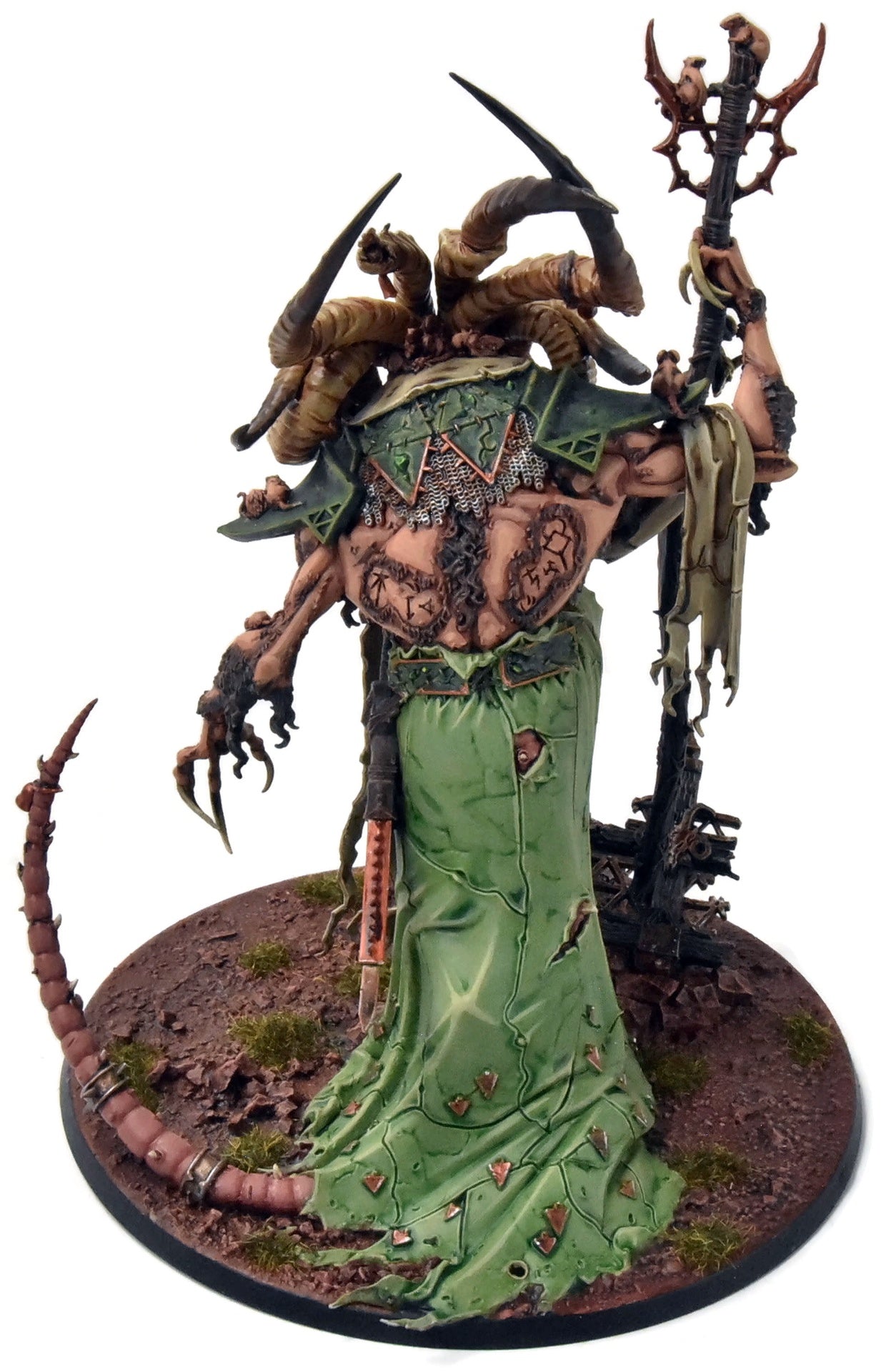 SKAVEN Vizzik Skour, Prophet of The Horned Rat #1 COMMISSION PRO PAINTED Sigmar 4137