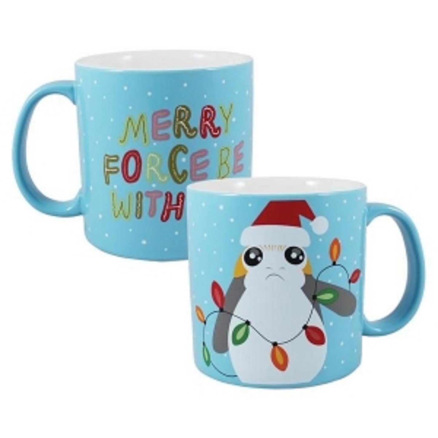 Star Wars - Porg Merry Force Be With You 20 Oz. Ceramic Mug