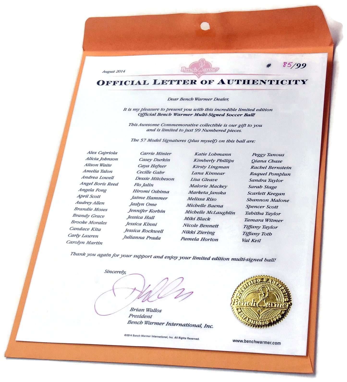 BENCHWARMER Official Multi Signed Soccer Ball 57 Models Signatures 85/99