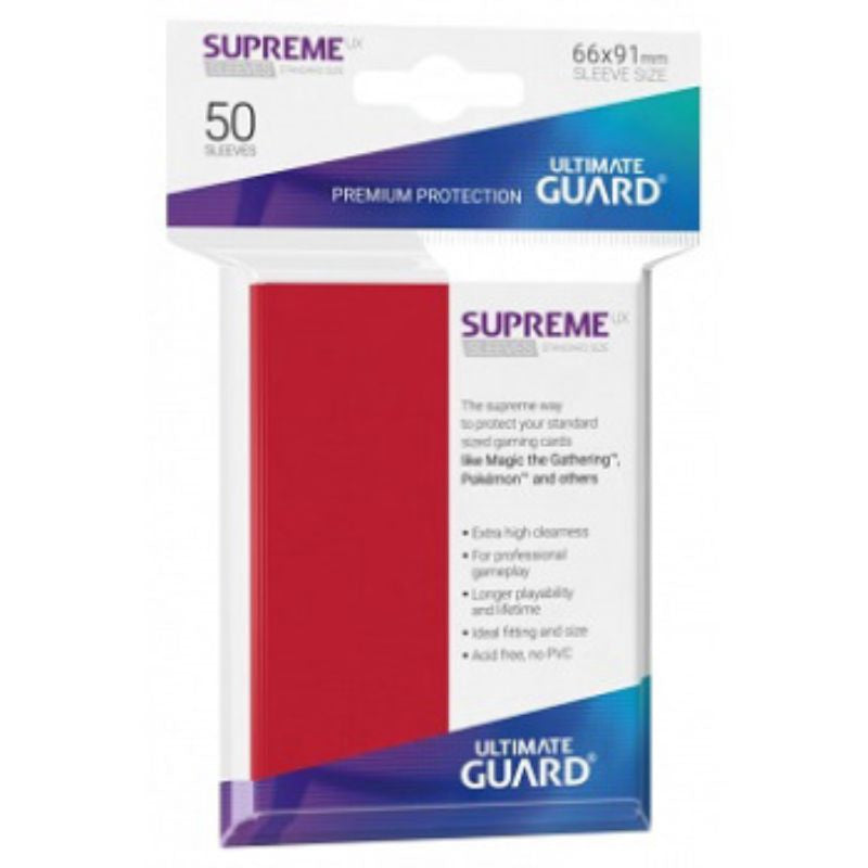 Ultimate Guard Sleeves Supreme Ux Red 50Ct