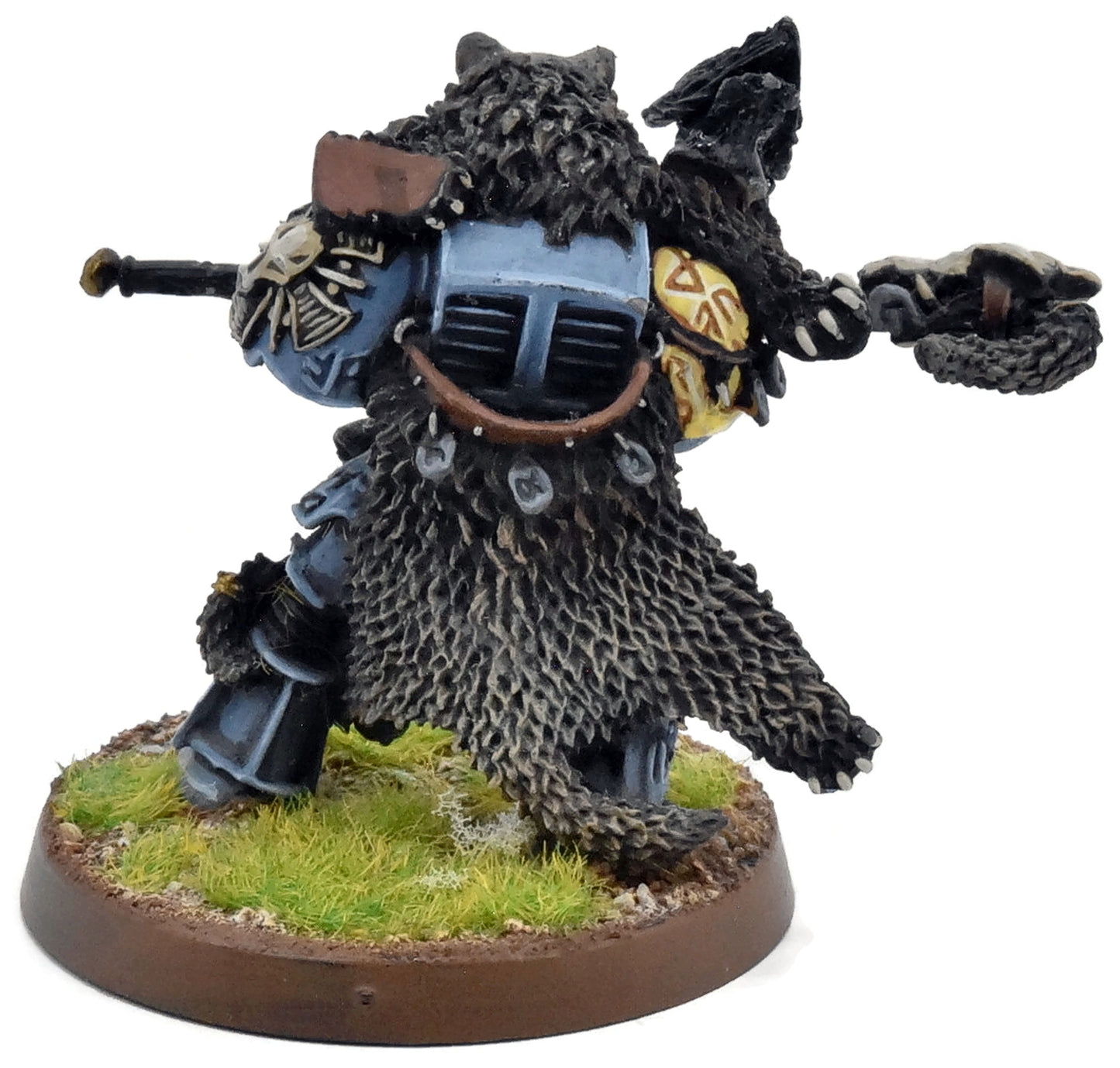 SPACE WOLVES Njal Stormcaller In Terminator Armour #1 METAL WELL PAINTED 40K