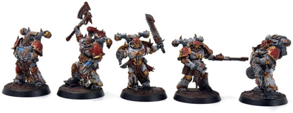 CHAOS SPACE MARINES 10 Chaos Space Marines #1 WELL PAINTED Legionnaries 40K