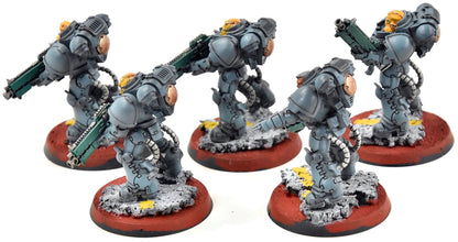 SPACE MARINES 5 Heavy Intercessors #1 WELL PAINTED Warhammer 40K