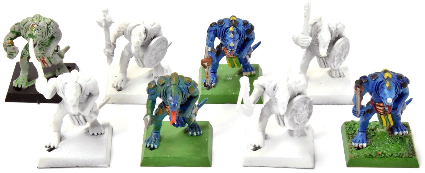 LIZARDMEN 8 Saurus Warriors #7 Warhammer Fantasy Classic Sculpt