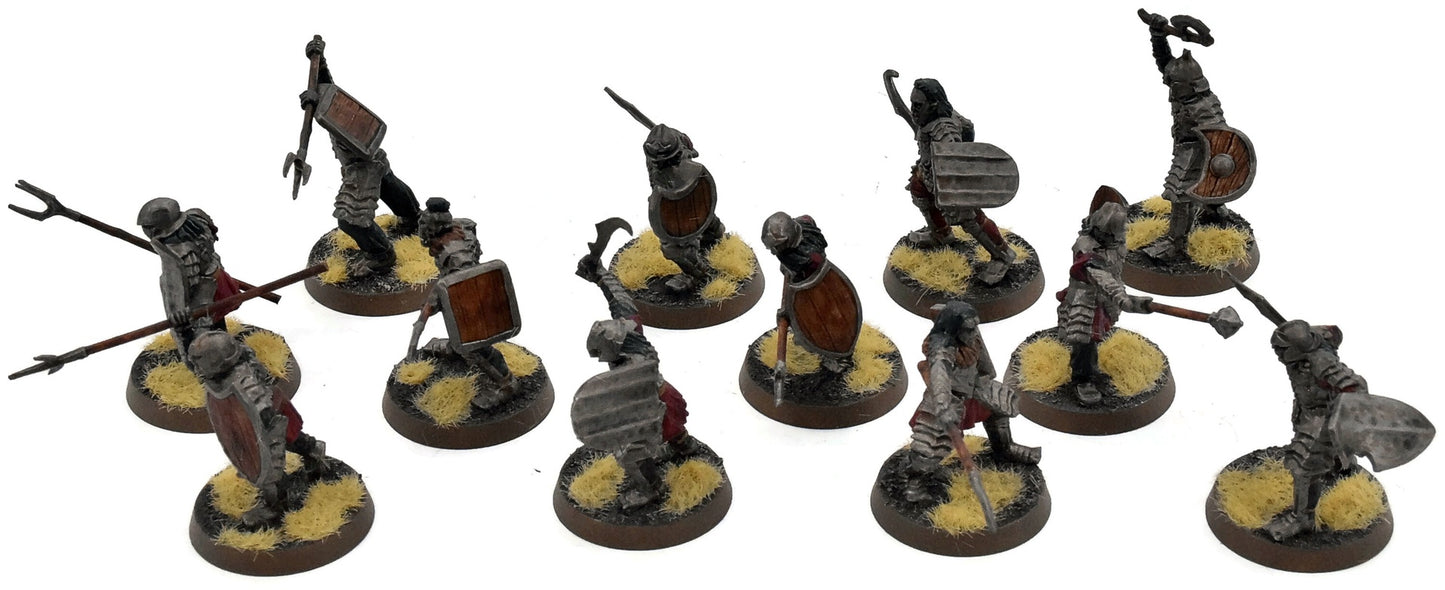 LOTR 12 Morannon Orcs #1 WELL PAINTED Middle Earth Strategy Battle Game