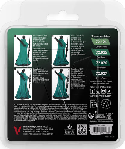 Vallejo Game Color Set Cold Green
