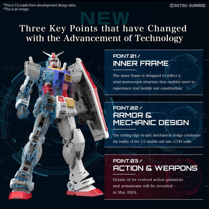 RX-78-2 GUNDAM Ver.2.0 RG 1/144 Bandai