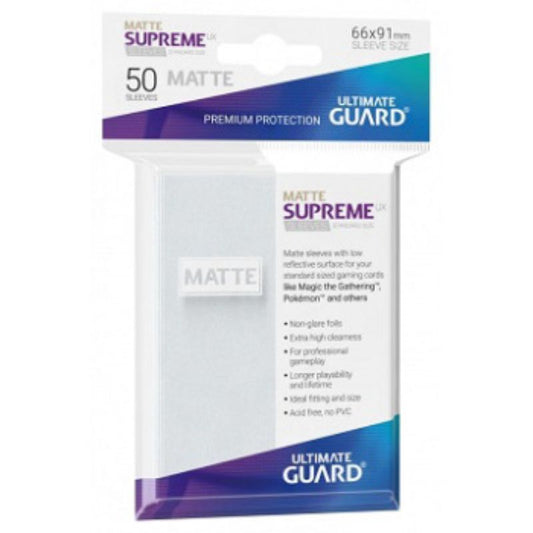 Ultimate Guard Sleeves Supreme Ux Matte Frosted 50Ct