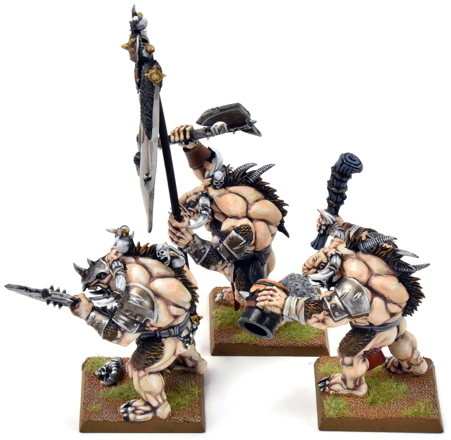 BEASTMEN 3 Minotaur Herd #1 PRO PAINTED Fantasy Minotaurs
