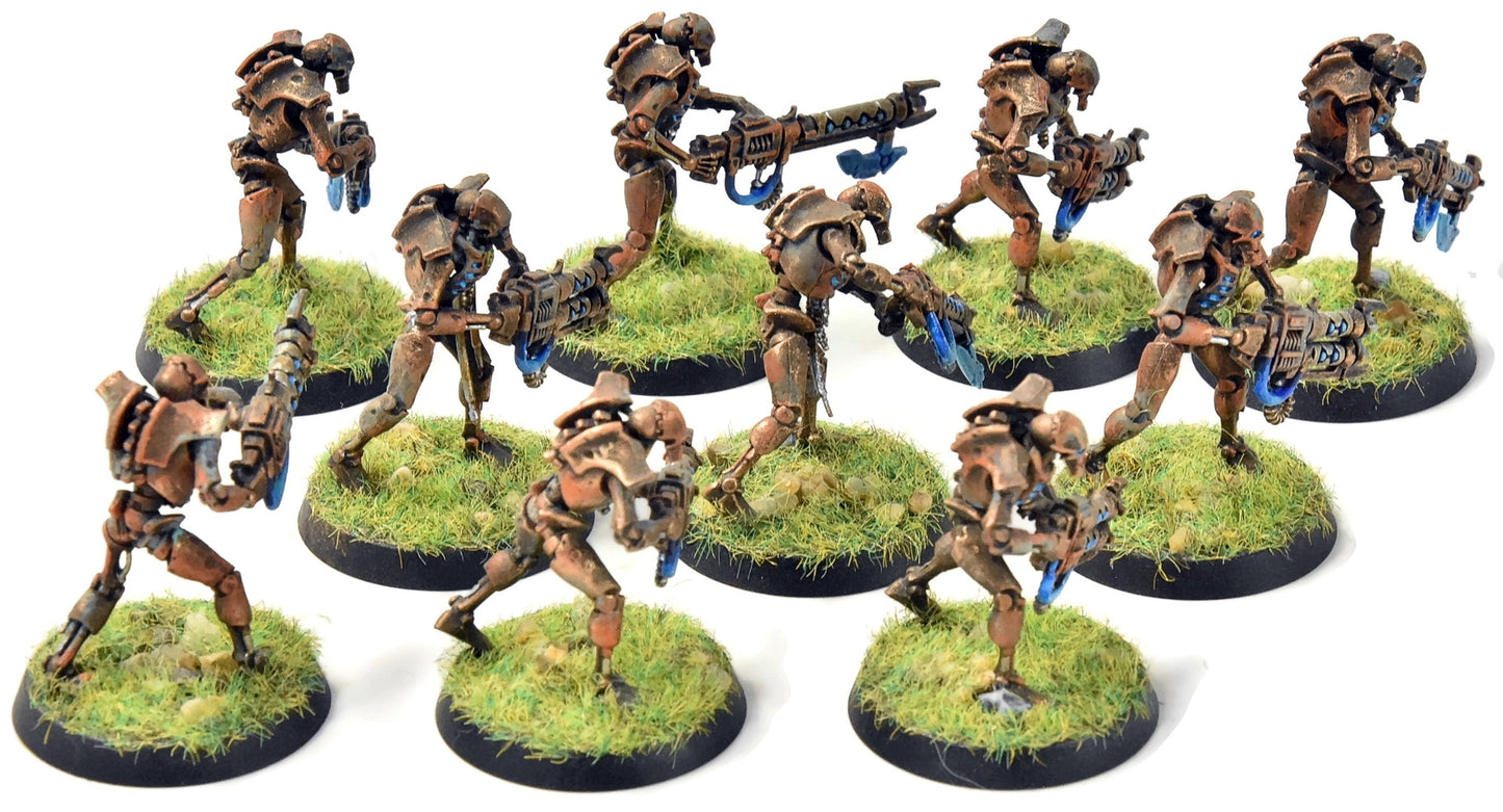 NECRONS 10 Warriors #2 WELL PAINTED Warhammer 40K 5120