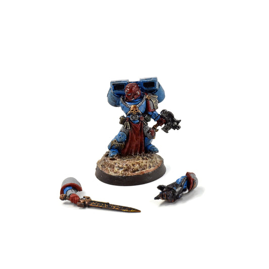 SPACE MARINES Captain #7 METAL WELL PAINTED  40K magnetized arms