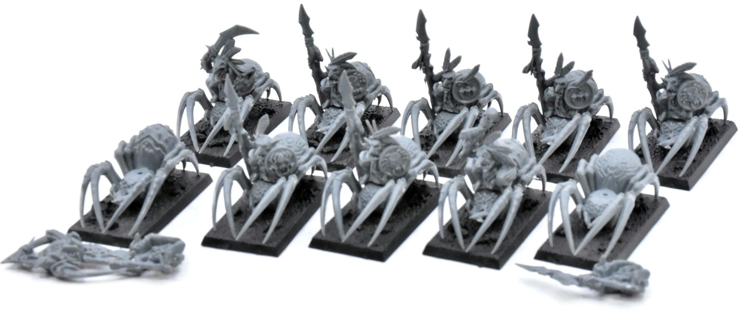ORCS & GOBLINS 10 Grot Spider Riders #1 Warhammer Fantasy