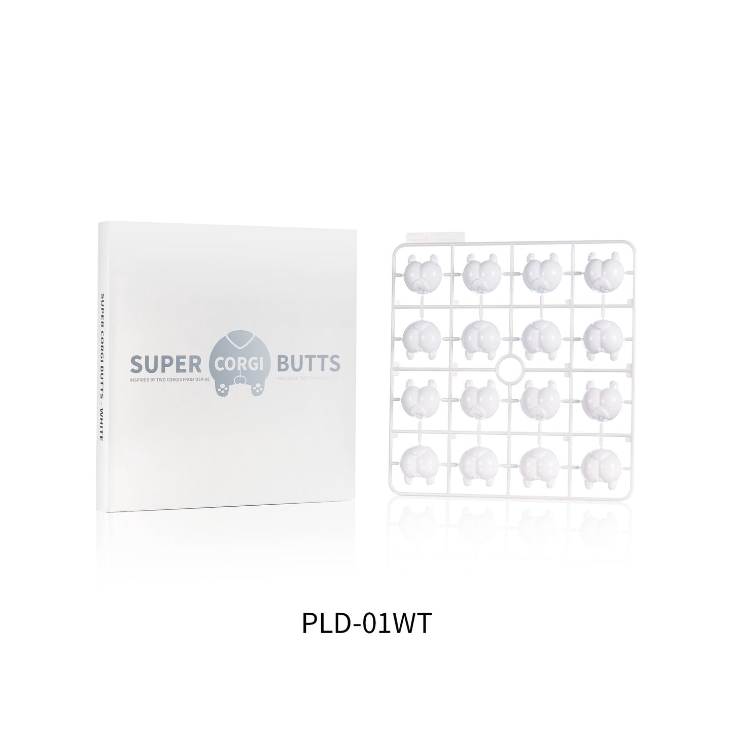 DSPIAE Super Corgi Butt Color Testing Piece - White