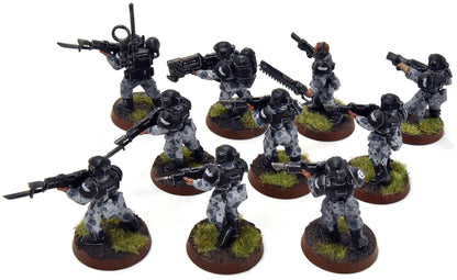 ASTRA MILITARIUM 10 Cadian Shock Troops #19 WELL-PAINTED Warhammer 40K