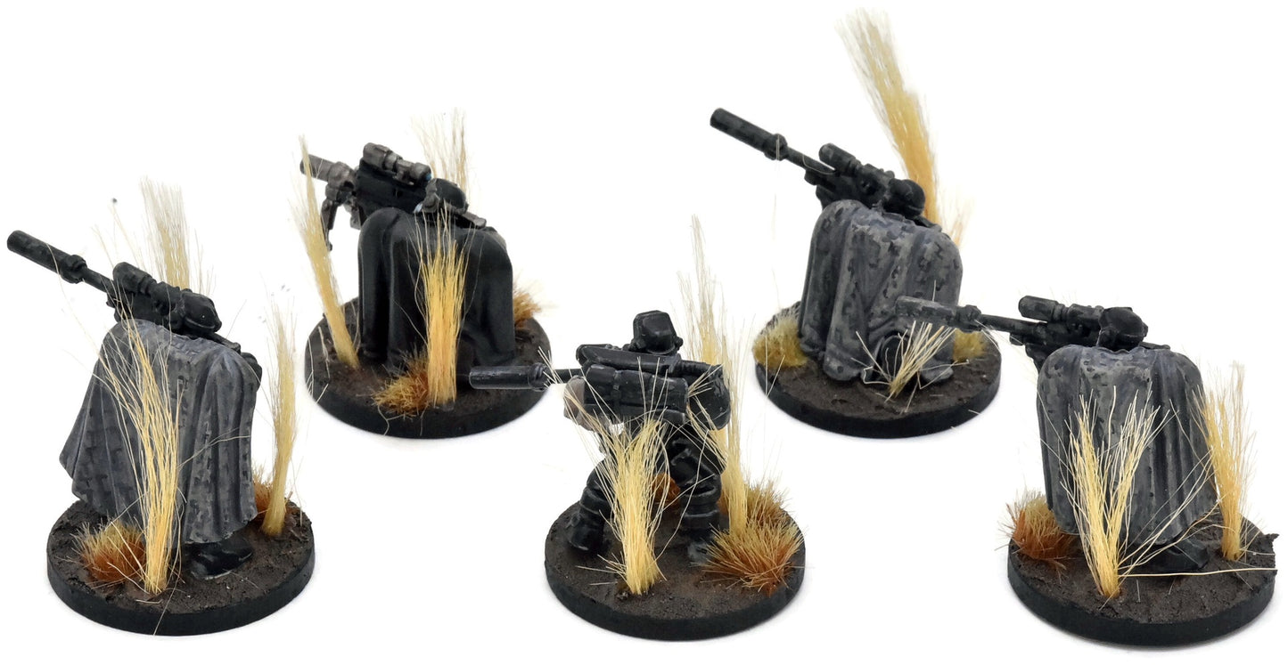 SPACE MARINES 5 Scouts With Sniper Rifles #1 WELL PAINTED Warhammer 40K
