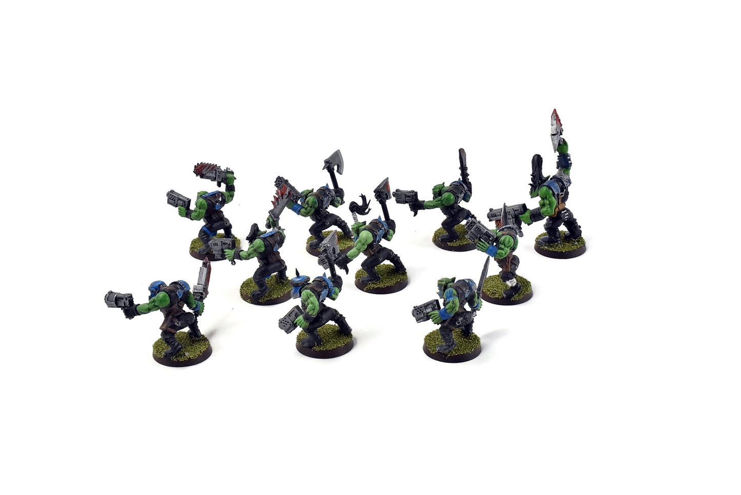 ORKS 10 Orks Boyz #1 WELL PAINTED 40K