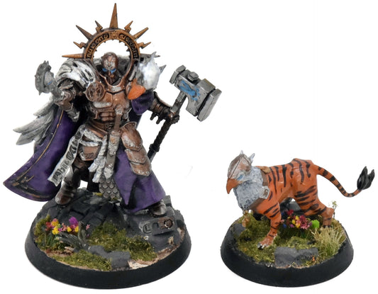 STORMCAST ETERNALS Lord Imperatant #1 WELL PAINTED Sigmar With Gryph Hound