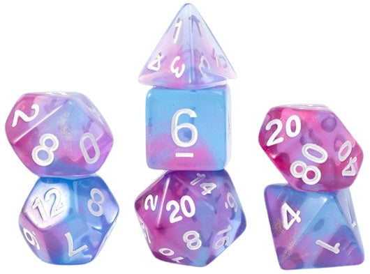 Sirius Dice Gaming Treasures Unearthed Opal 7- Die Set