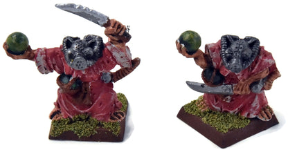 SKAVEN 2 Skryre Acolytes #6 METAL No backpacks Warhammer Fantasy