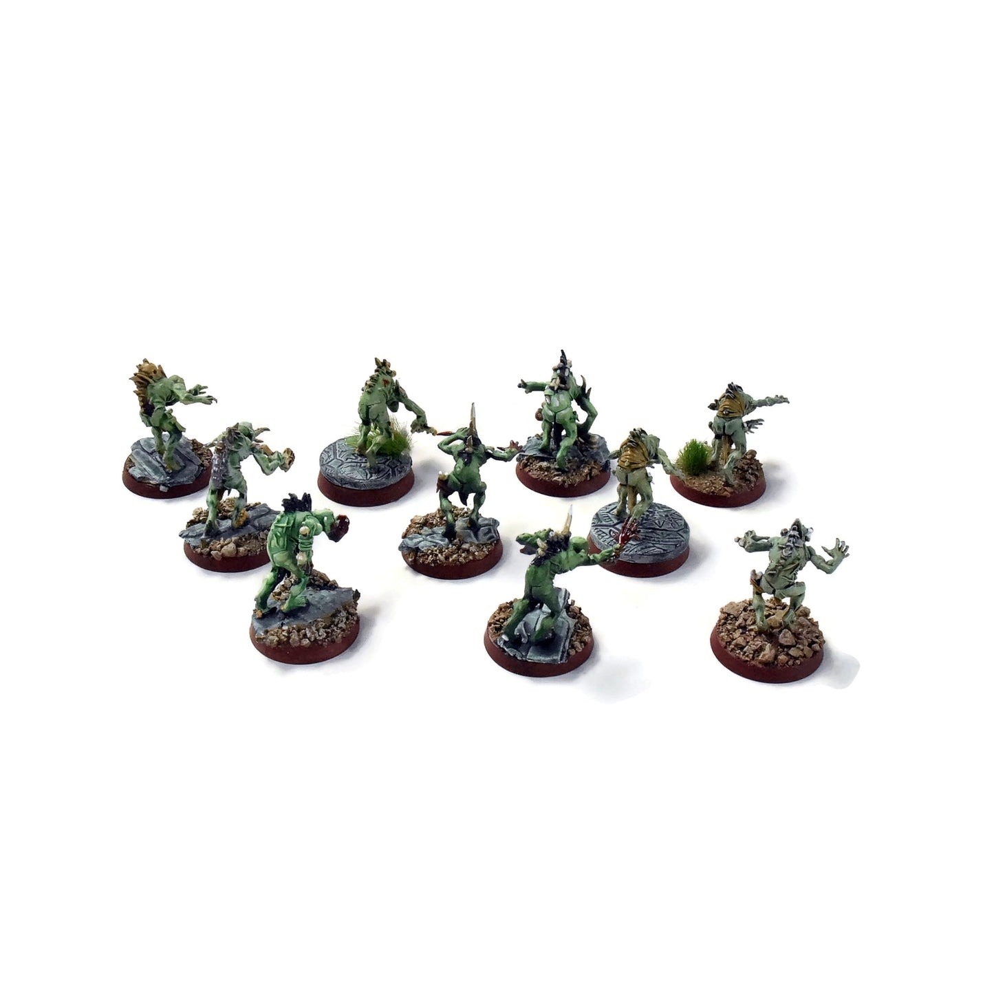 FLESH-EATER COURTS 10 Crypt Ghouls #6 Sigmar WELL PAINTED