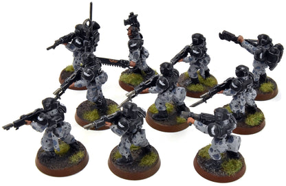 ASTRA MILITARIUM 10 Cadian Shock Troops #9 WELL-PAINTED Warhammer 40K