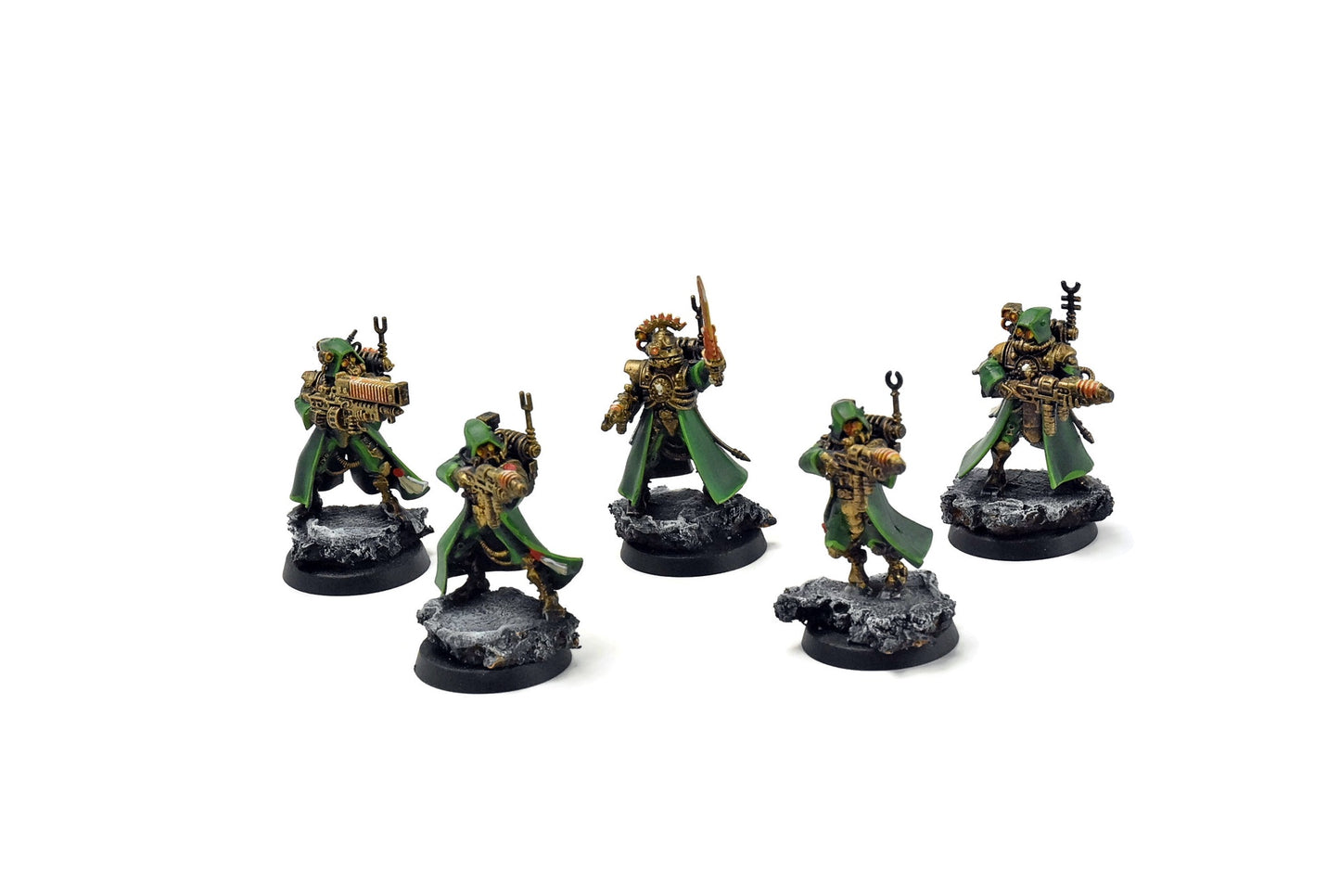ADEPTUS MECHANICUS 5 Skitarii Vanguard #8 WELL PAINTED Warhammer 40k