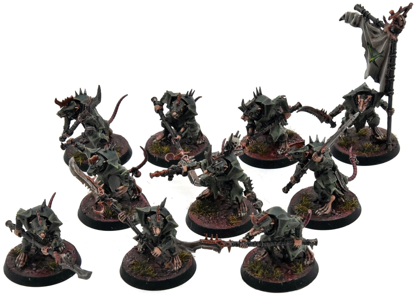 SKAVEN 10 Stormvermin #1 COMMISSION PRO PAINTED  Sigmar NEW SCULPT