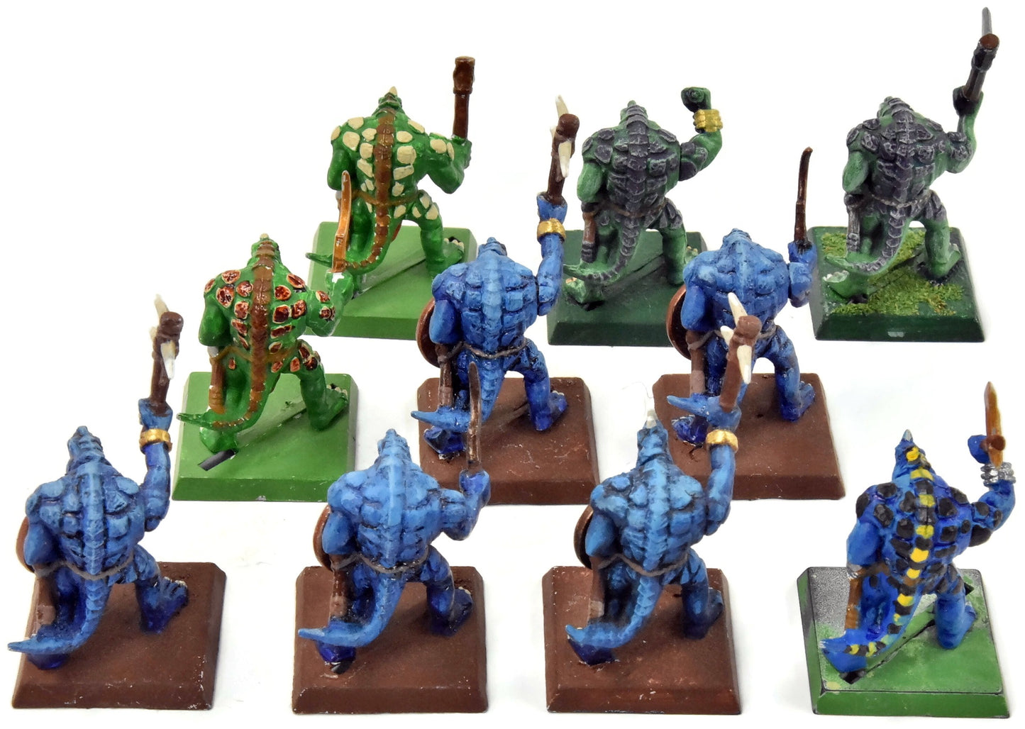 LIZARDMEN 10 Saurus Warriors #5 Warhammer Fantasy Classic