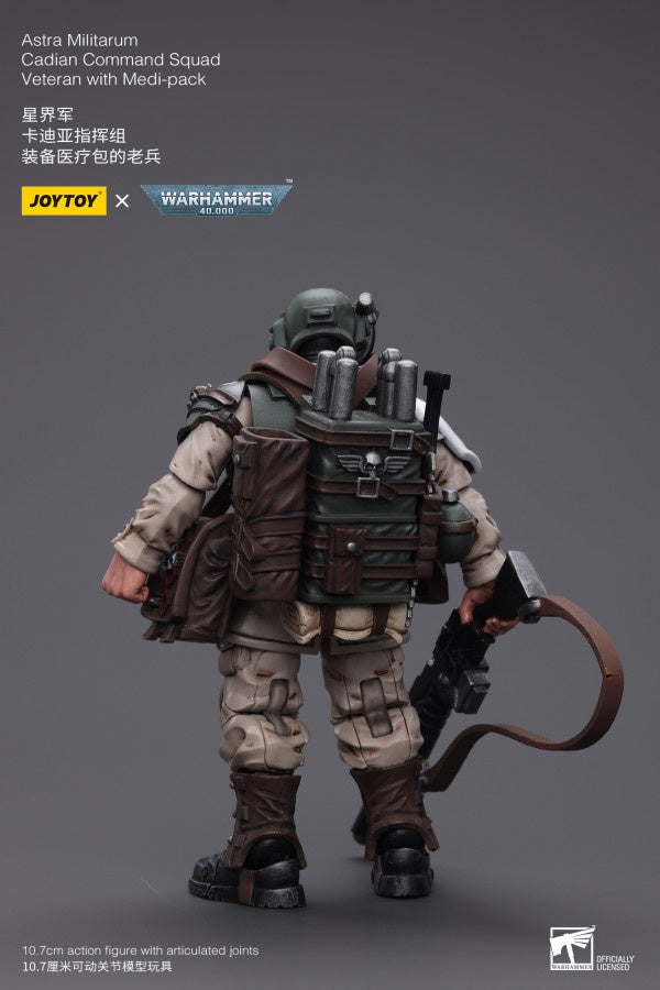 Cadian Command Squad Veteran with Medi-pack Astra Militarum Joy Toy