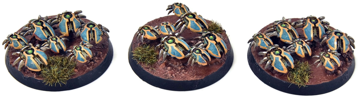NECRONS 3 Scarab Swarms #3 WELL PAINTED Warhammer 40K 5172
