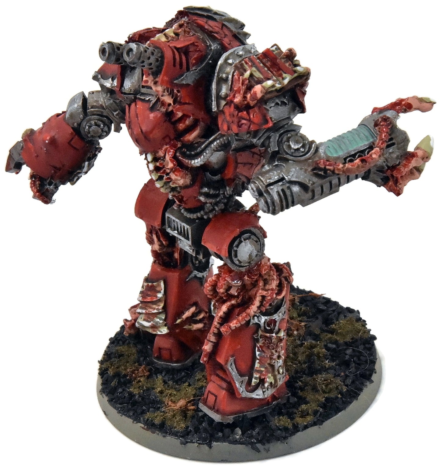 CHAOS SPACE MARINES contemptor dreadnought converted #1 WELL PAINTED 40K