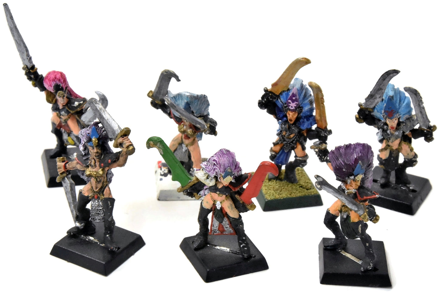 DARK ELVES 7 Marauder Witch Elves #1 CLASSIC METAL Warhammer Fantasy