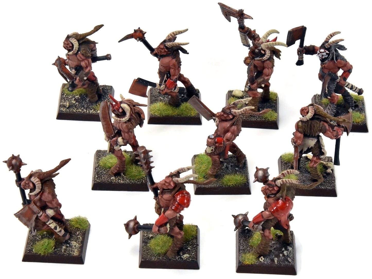 BEASTMEN 10 Gors #6 PRO-PAINTED Fantasy