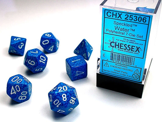 Speckled 7-Die Set Water Chessex Dice (CHX25306)