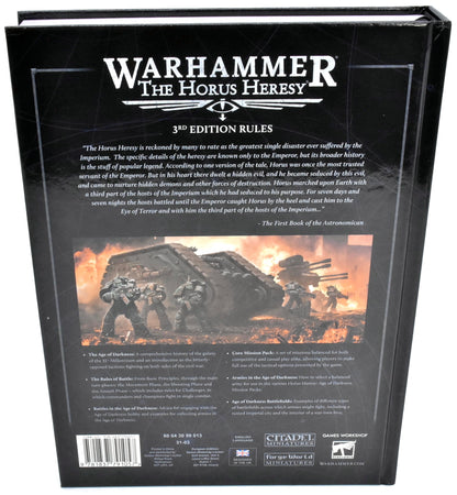 BOOKS & ACCESSORIES Saturnine AGE of Darkness Rulebook #1 The Horus Heresy