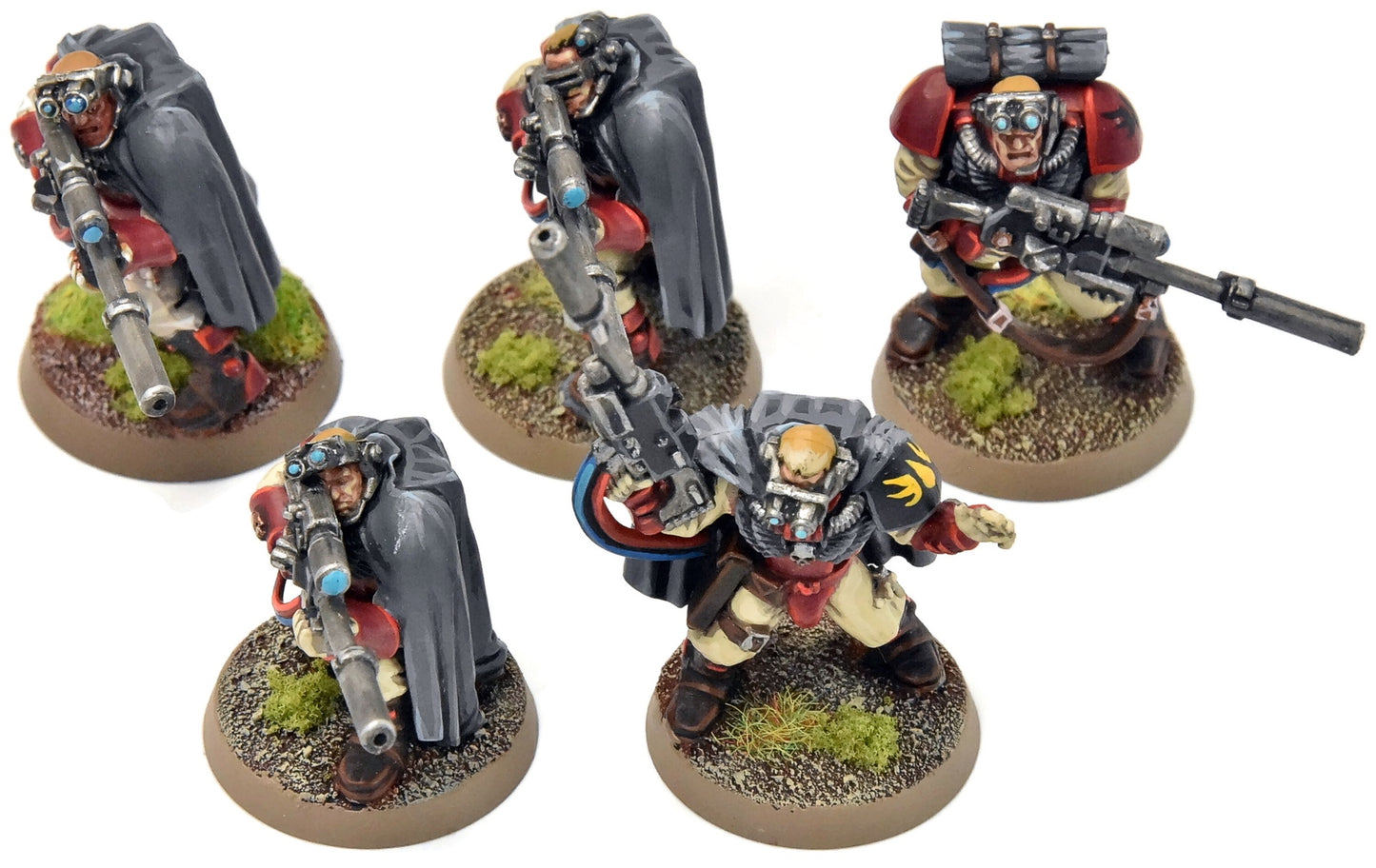 BLOOD ANGELS 5 scouts with snipers #2 PRO PAINTED Warhammer 40K