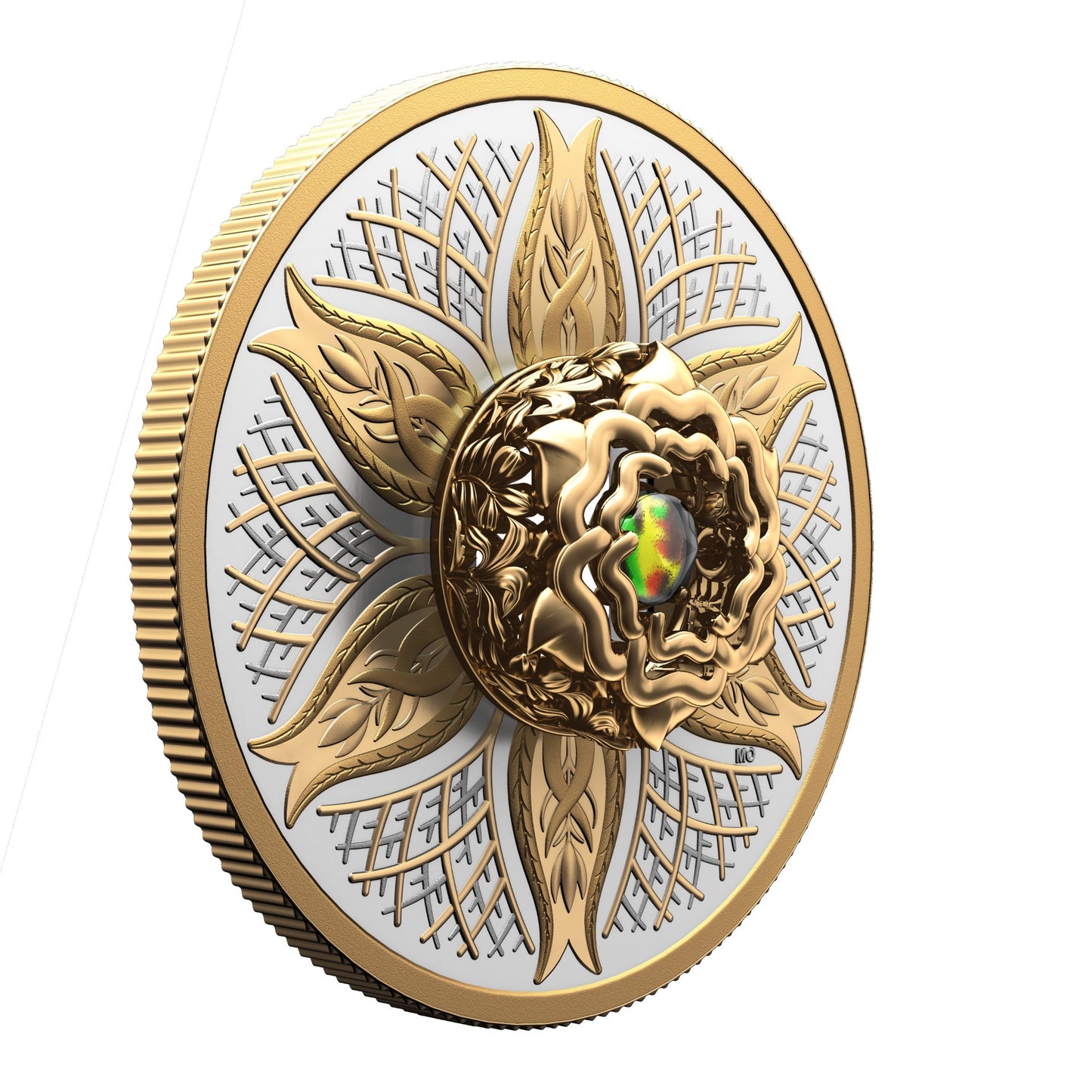 Dancing Ammolite: Elements of Nature - Earth – Fine Silver Coin (249159)