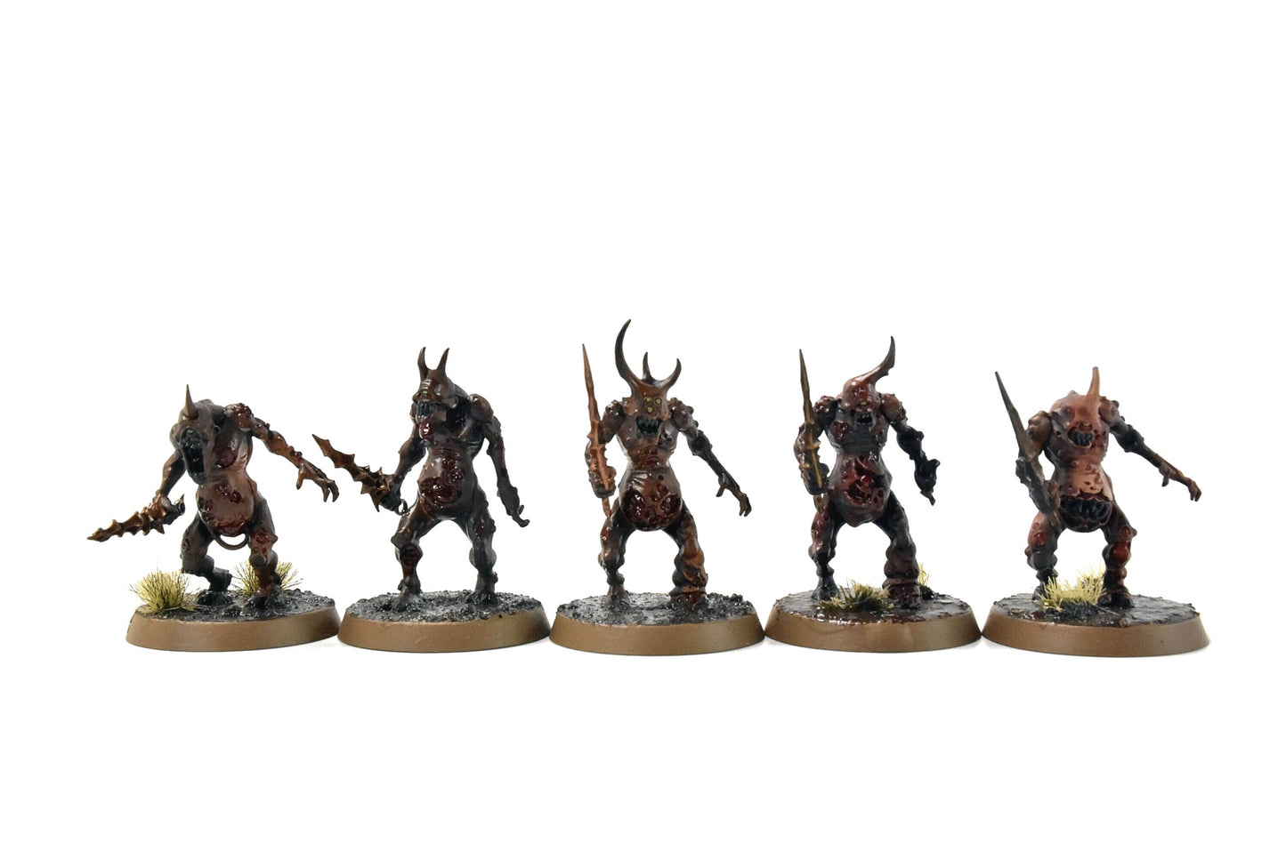 CHAOS DAEMONS 10 Plaguebearers #7 PRO PAINTED 40K SIGMAR