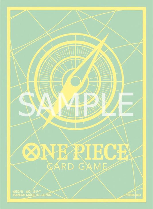 Bandai One Piece Trading Card Supplies - Deck Protectors - Standard Green & Yellow (70 Sleeves)
